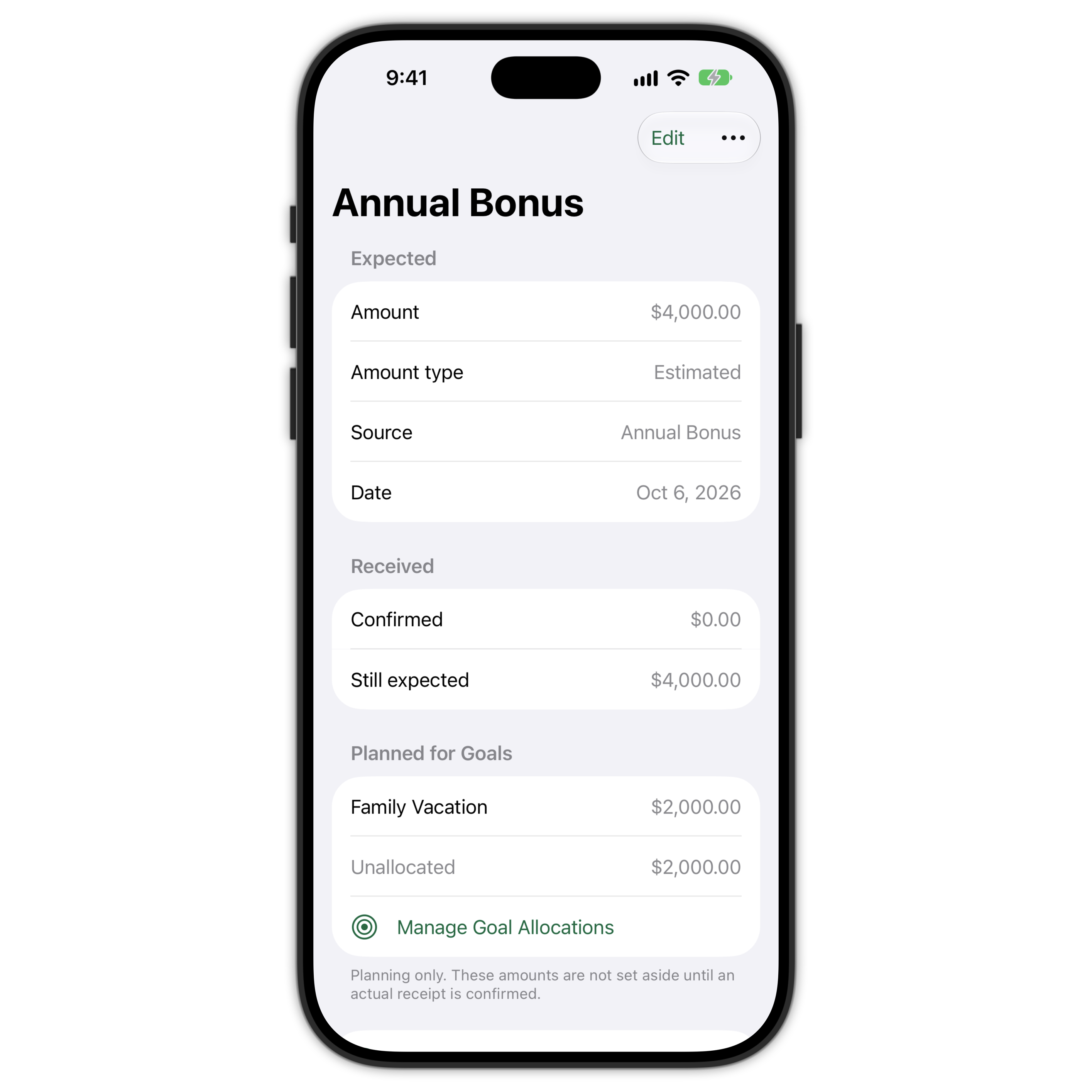 Lily Money Future Money screen